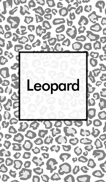 [LINE着せ替え] Leopard whiteの画像1