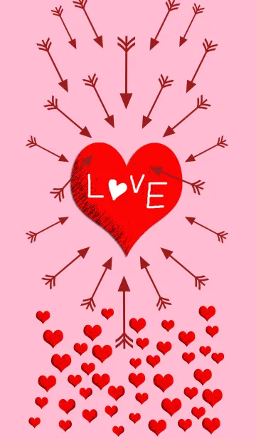 [LINE着せ替え] ハートの狙い撃ち＊の画像1