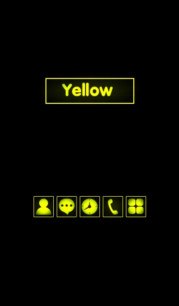 [LINE着せ替え] Simple Yellow (Light)の画像1
