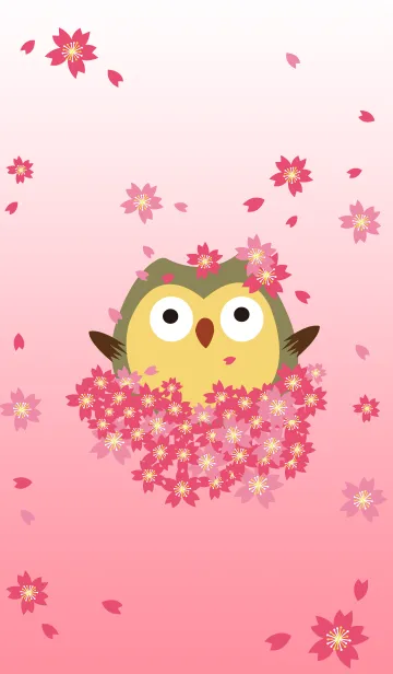 [LINE着せ替え] OWL's Live about appreciate the flowersの画像1