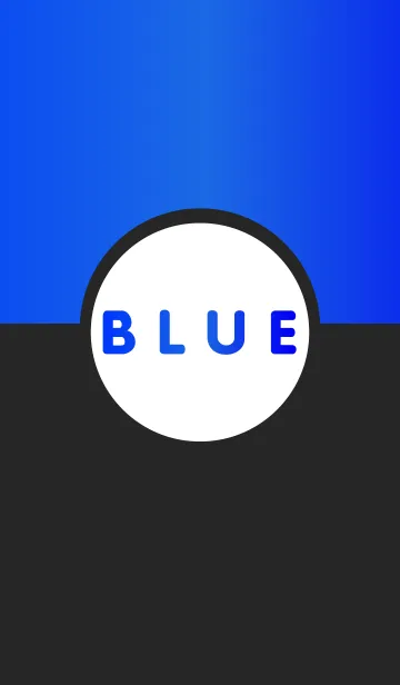 [LINE着せ替え] Simple Black ＆ Blueの画像1