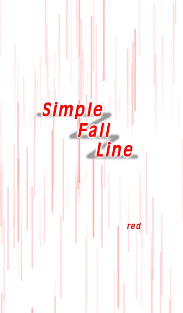 [LINE着せ替え] Simple Fall Line (red)の画像1