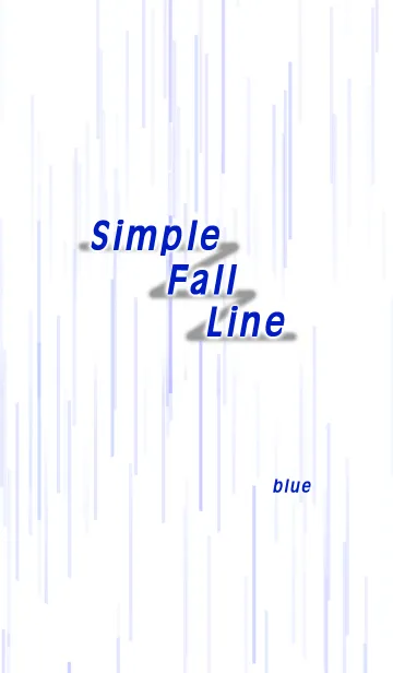 [LINE着せ替え] Simple Fall Line (blue)の画像1
