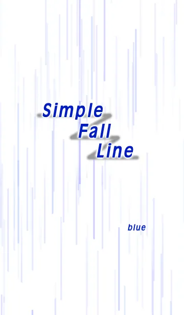 Simple Fall Line (blue)の着せ替えメイン画像