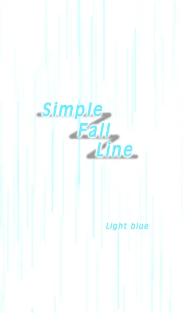 [LINE着せ替え] Simple Fall Line （ Light blue）の画像1