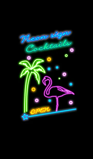 [LINE着せ替え] Neon sign vol.5 Cocktailsの画像1