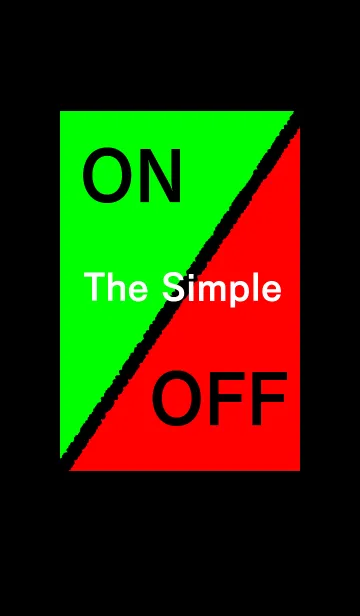 [LINE着せ替え] ON/OFF The Simpleの画像1