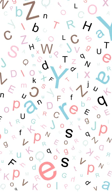 [LINE着せ替え] アルファベット順の画像1