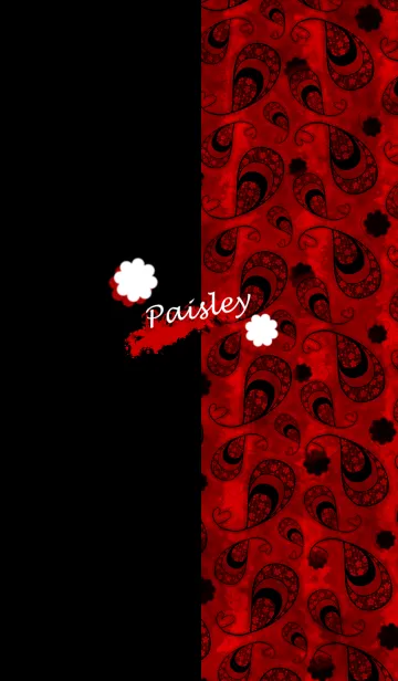 [LINE着せ替え] Paisley -Crimson-の画像1