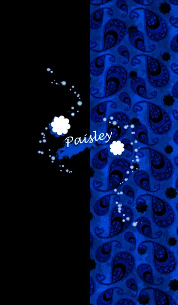 [LINE着せ替え] Paisley -Royal Blue-の画像1