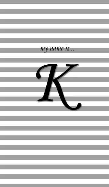 [LINE着せ替え] my name is 【K】の画像1