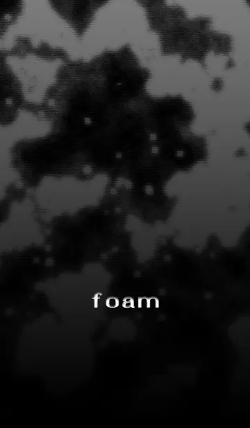 [LINE着せ替え] foam [black]の画像1