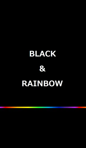 [LINE着せ替え] BLACK＆RAINBOWの画像1