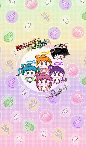 [LINE着せ替え] Nature's Angel - Rainbow Pastelの画像1