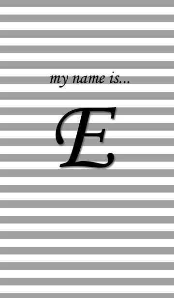 [LINE着せ替え] my name is 【E】の画像1