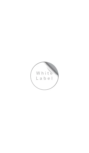 [LINE着せ替え] 'White Label' Simple themeの画像1