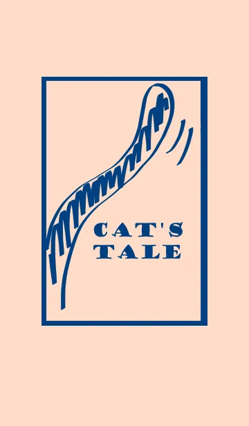 [LINE着せ替え] cat's tale (NAVY AND PINK)の画像1
