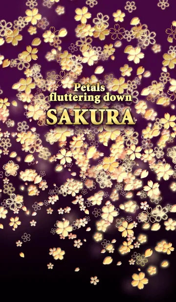 [LINE着せ替え] Petals fluttering down SAKURAの画像1