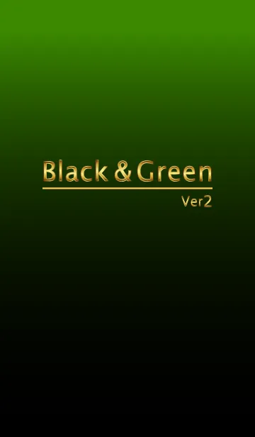 [LINE着せ替え] Black ＆ Green 2の画像1