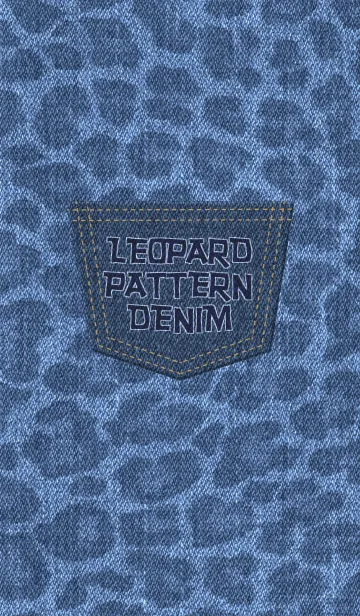 [LINE着せ替え] Leopard pattern denimの画像1