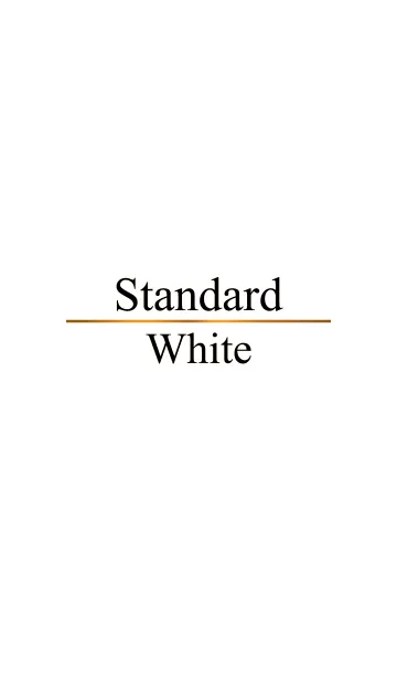 [LINE着せ替え] Standard Whiteの画像1