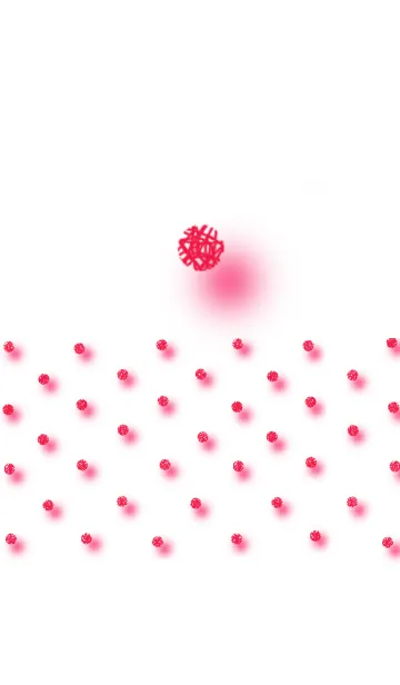 [LINE着せ替え] 梅干しみたいな赤いワイヤーの毬の画像1