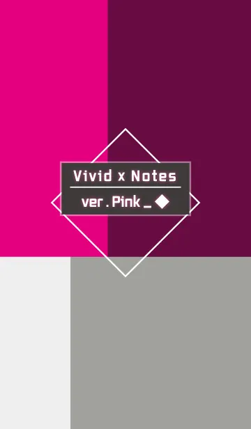 [LINE着せ替え] Vivid x Notes ver.Pinkの画像1
