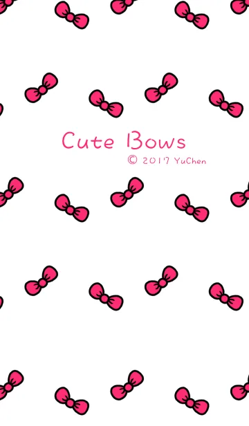 [LINE着せ替え] Cute Bows 2の画像1