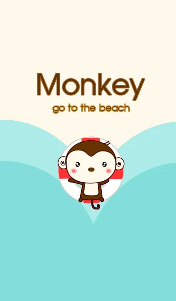 Monkey go to the beachの着せ替えメイン画像