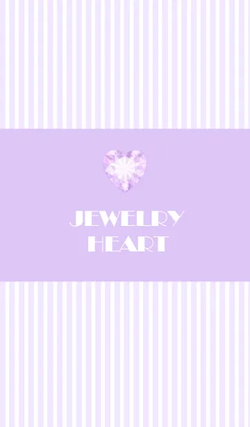 [LINE着せ替え] jewelry heart. purpleの画像1
