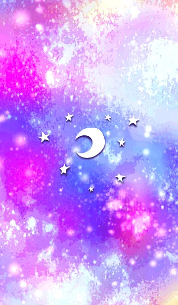 [LINE着せ替え] 月と星と銀河の画像1
