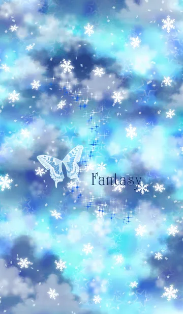 [LINE着せ替え] Fantasy -Snowy sky-の画像1