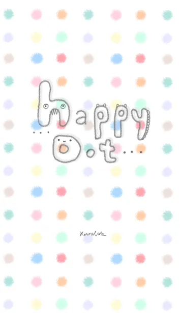 [LINE着せ替え] Happy Dotの画像1