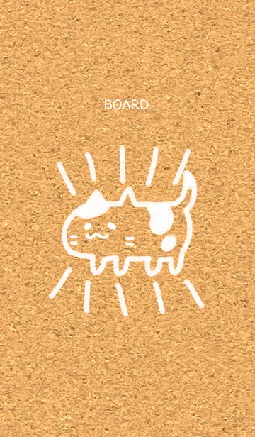 [LINE着せ替え] ボード キャットの画像1