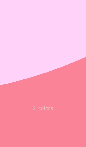 [LINE着せ替え] 2 colors pinkの画像1