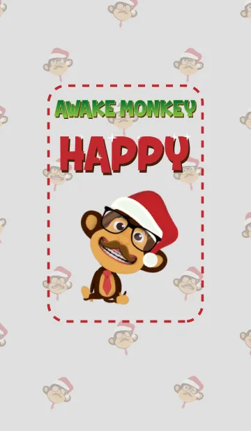 [LINE着せ替え] Awake Monkey Happyの画像1