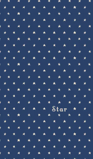 [LINE着せ替え] 星 / Star (Navy 2)の画像1