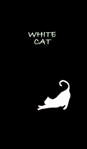 [LINE着せ替え] シンプル着せかえ 白猫の画像1