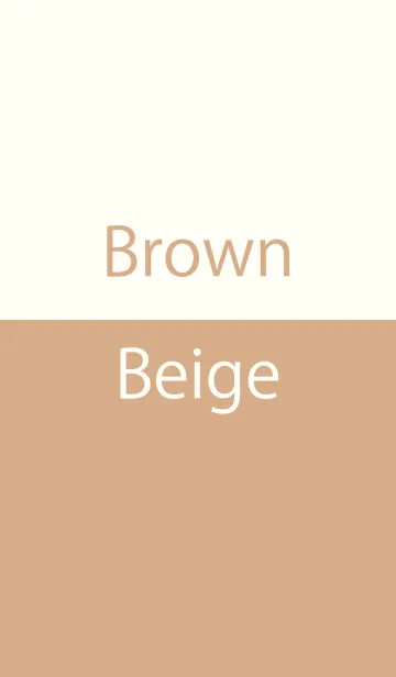 [LINE着せ替え] Brown ＆ Beige Simple designの画像1