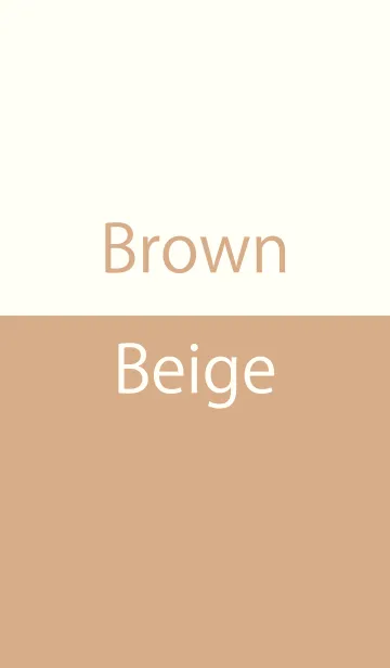 Brown ＆ Beige Simple designの着せ替えメイン画像