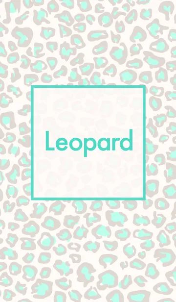 [LINE着せ替え] Leopard mintの画像1