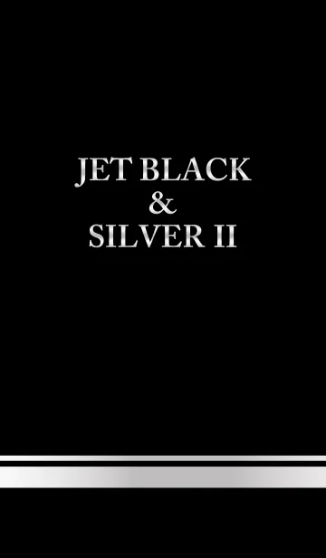 [LINE着せ替え] Jet Black ＆ Silver IIの画像1
