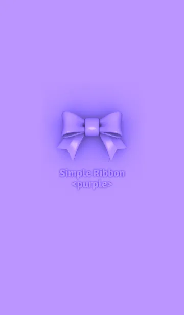 [LINE着せ替え] Simple Ribbon <purple>の画像1