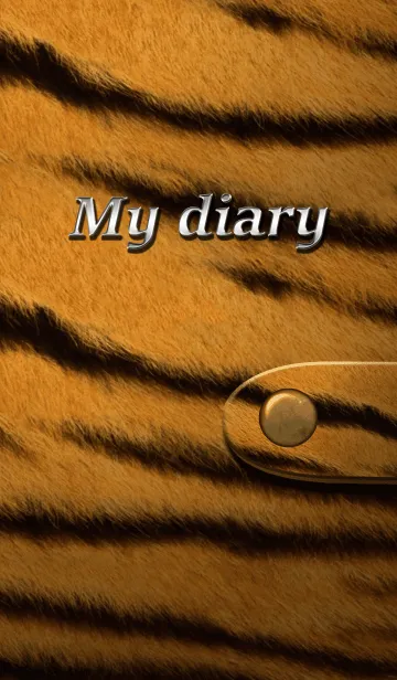 [LINE着せ替え] 【日記帳】My diary5 虎柄【手帳】の画像1