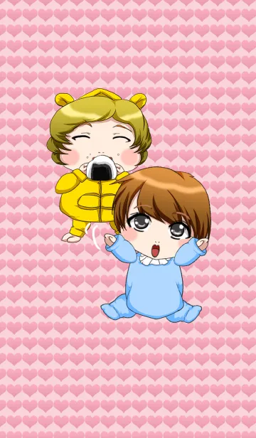 [LINE着せ替え] ラブリーゆるふわベイビー服少年ちゃんの画像1