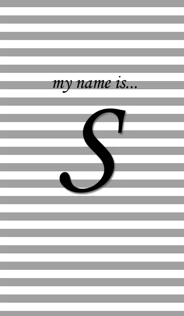 [LINE着せ替え] my name is 【S】の画像1
