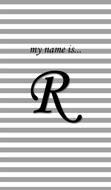 [LINE着せ替え] my name is 【R】の画像1