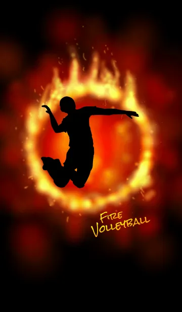 [LINE着せ替え] Fire Volleyballの画像1