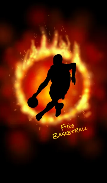[LINE着せ替え] Fire Basketballの画像1