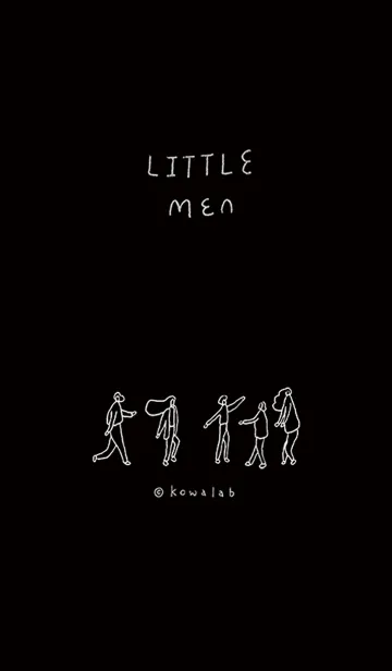 [LINE着せ替え] Little Men _black.の画像1
